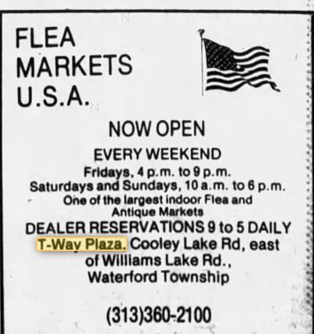 T-Way Plaza - 1982 Ad (newer photo)